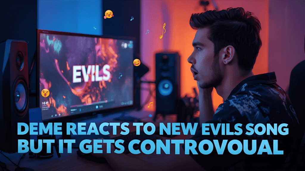 deme reacts to new evils song but it gets controversial