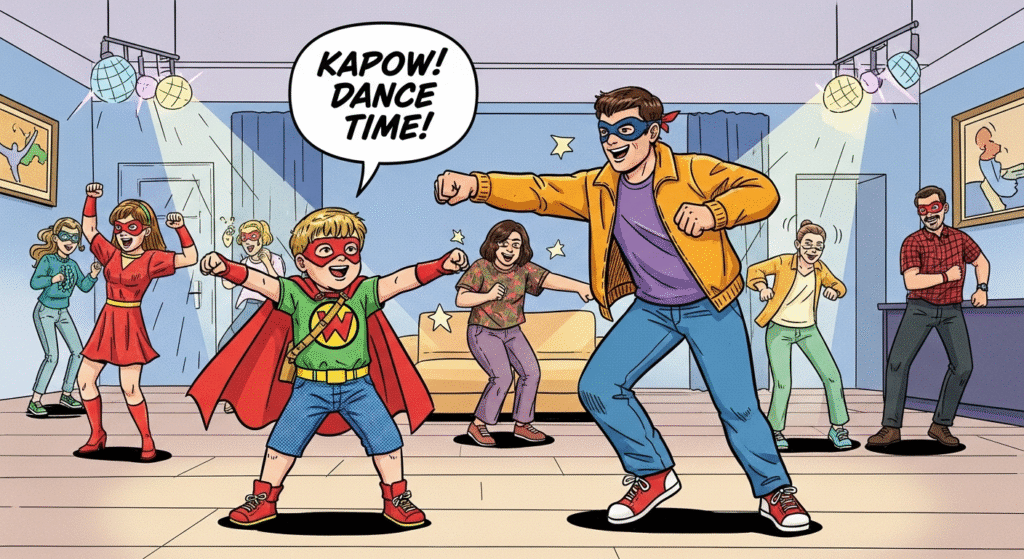 1990 Novelty Dance Inspired by a Comics Superhero